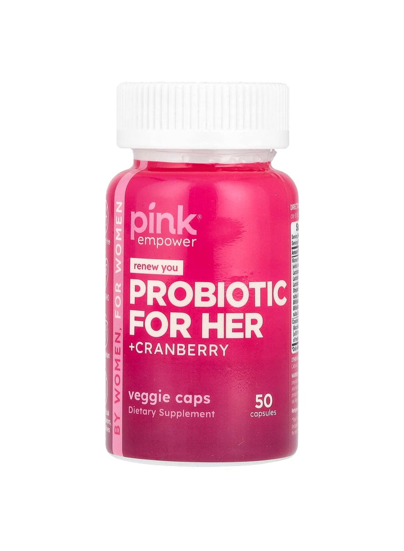 Probiotic for Her +Cranberry, 50 Capsules